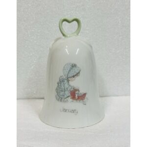 1988 Enesco Precious Moments 'January' Porcelain Bell‎